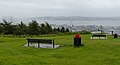 Seats on the summit of Dundee Law (geograph 5651330).jpg