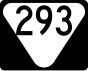 State Route 293 Markierung