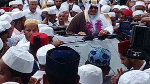 Grand reception to Sheikh Mohammed bin Sheikhus Sujjadah Ajwad al Fassi at China fort, Beruwala in Sri lanka. Sheikh srilanka.jpg