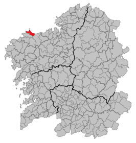 Kaart van Malpica de Bergantiños