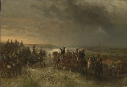 The Battle of Castricum, in which a Franco-Batavian army defeated the Anglo-Russian forces and ended the invasion.
