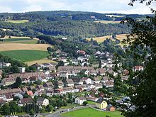 Blick vom Mühlberg auf die frühere Siedlung II