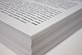 A stack of copy paper