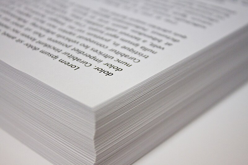 File:Stack of Copy Paper.jpg