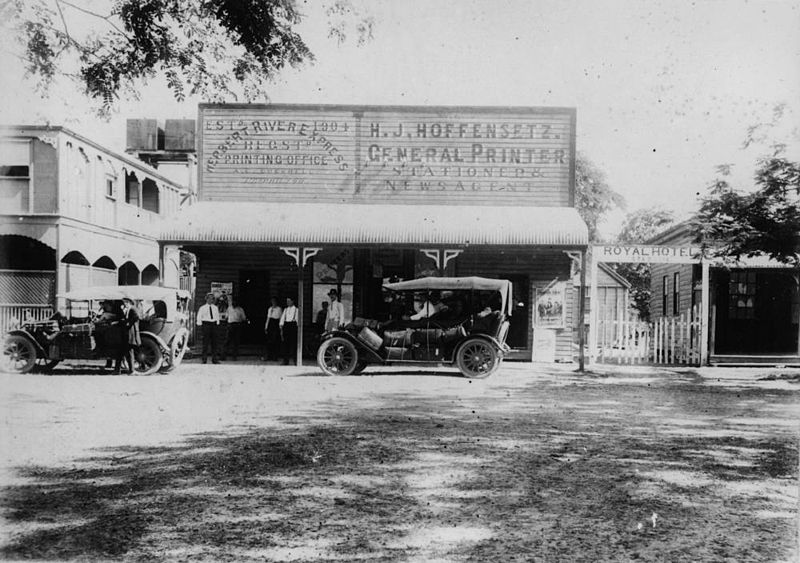 File:StateLibQld 1 90636 Newspaper offices of the Herbert River Express, Ingham, Queensland, ca. 1919.jpg