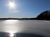 Wörthsee at Oberndorf in Winter