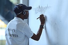 Stephen Wiltshire working in 2016 Stephen Wiltshire IMG 3031 (30520415881).jpg