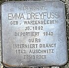 Stolperstein für Emma Dreyfuß