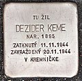 Stolperstein für Dezider Keme.jpg