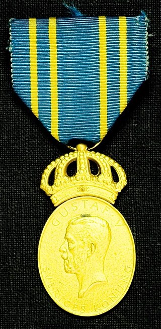 <span class="mw-page-title-main">Swedish Federation for Voluntary Defence Education and Training Medal of Merit</span> Award