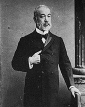 Count Tadasu Hayashi was the resident minister to the United Kingdom. While serving in London from 1900, he worked to successfully conclude the Anglo-Japanese Alliance and signed on behalf of the government of Japan on January 30, 1902. Tadasu Hayashi c1902.jpg