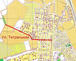 На карте Таганрога