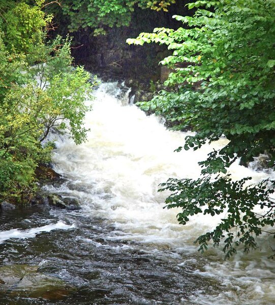 File:The Crafnant in full flow Trefriw - geograph.org.uk - 955913.jpg