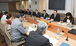 Thumbnail for File:The Minister of Industry &amp; Trade, Czech, Mr. Martin Kocourek and the Union Minister for Commerce &amp; Industry and Textiles, Shri Anand Sharma, in a meeting, in New Delhi on October 10, 2011.jpg