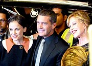 Banderas with Elena Anaya and Melanie Griffith at the 2011 Toronto International Film Festival (11 September 2011)