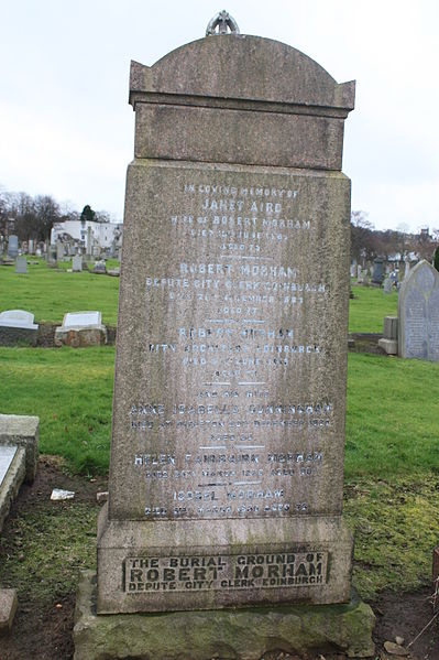 File:The grave of Robert Morham, Morningside Cemetery, Edinburgh.jpg