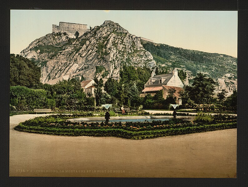 File:The mountain and Fort du Roule, Cherbourg, France-LCCN2001697641.jpg