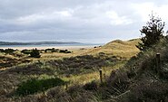 The Machars, as viewed from Torrs Warren with Luce Bay standing between.