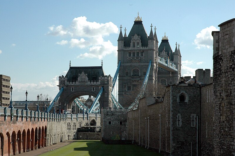 File:Tower of London moat and Tower Bridge, London, 2008.jpg