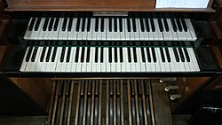 Consolle organo Vegezzi-Bossi 1890