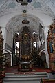 Altaro de la baroka preĝejo Sankt-Ehrhard kaj Viktor