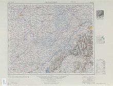 Map including Linqing (labeled as 臨清 LIN-CH'ING (LINTSING) (Walled)) (AMS, 1953)