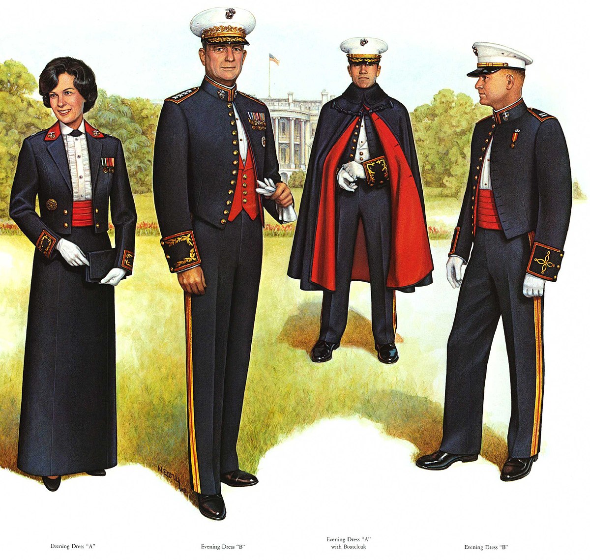 marine officer service uniform