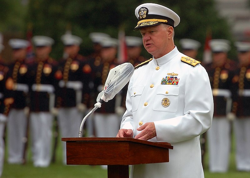 File:US Navy 100714-N-8132M-185 Chief of Naval Operations Adm. Gary Roughead speaks during a full honors arrival ceremony for Brig. Gen. Abdulla Saeed Al Mansoori at the Washington Navy Yard.jpg