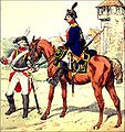 Uniformes de la caballería del Imperio de Suabia 1793