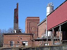 The remains of a textile mill at Vaucluse, South Carolina in January 2007. VaucluseSC Mill.jpg