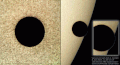 10:10 und 13:09 Uhr: Venustransit – Aufnahmen in hoher Auflösung, incl. Lomonosov-Ring