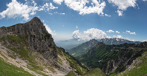 pohled z Rifugio Achille Papa - Valli del Pasubio