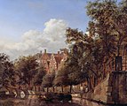 Vido de Herengracht, ĉirkaŭ 1670.