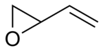 Structural formula of 3,4-epoxy-1-butene