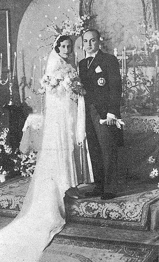 Boda de Ramón Rivero de Aguilar y María Díaz de Rábago, 1931