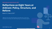 Thumbnail for File:WCNA 2023 - L235 - Reflections on Eight Years at ArbCom.pdf