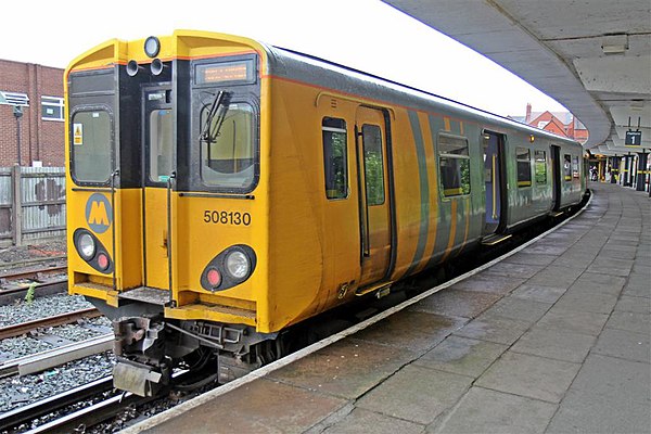 A Merseyrail Class 508 at New Brighton.