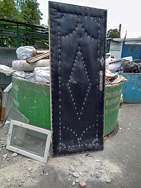 Waste door