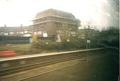 Wembley stadium station in 2001, before it was modernised