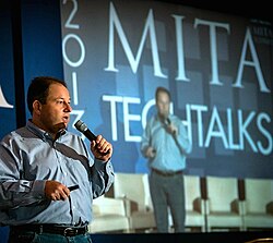Wendell Brown Giving Keynote Address at the Mita Tech Talks November 2013.jpg