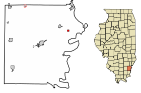White County Illinois Incorporated and Unincorporated areas Phillipstown Highlighted.svg