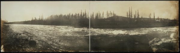 Panorama of the White Horse rapids, 1899 White Horse Rapids 1899.jpg