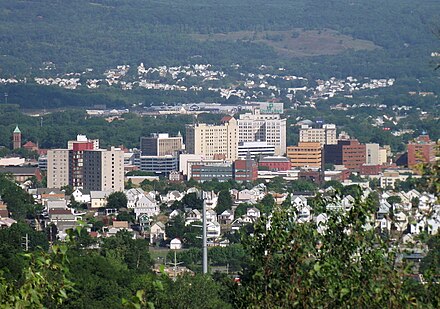 Wilkes-Barre, the county seat and largest city of Luzerne County