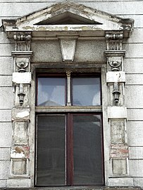 Detail of the adorned window
