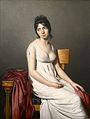 Portrait of a Young Woman in White (c.1798). Anonymous, attributed to Jacques-Louis David. National Gallery of Art, Washington