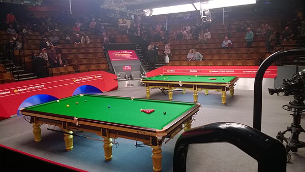 The event took place at the Crucible Theatre in Sheffield, England (image taken during event)