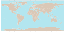 The equator runs through Ecuador World map with equator.svg