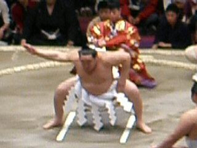 68th yokozuna Asashoryū's Unryū-style Yokozuna Dohyō-iri