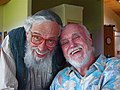 Neo-Hasidic teacher Zalman Schachter-Shalomi with American Hindu teacher Ram Dass