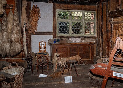 Living room 15th century Écomusée d’Alsace France